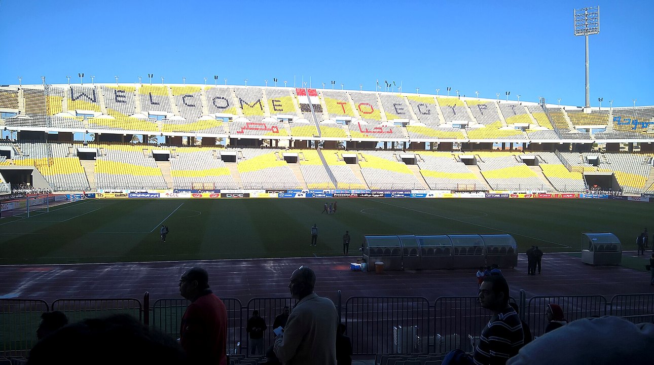 استاد برج العرب في الإسكندرية حيث يلعب الزمالك أمام بترول أسيوط